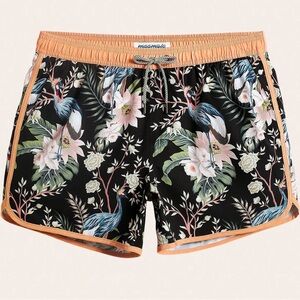 Maamgic Men’s EastDream Crane Bouquet Swim Trunks
